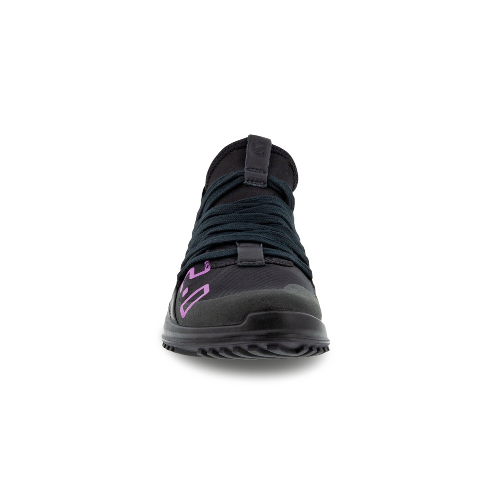 ECCO Sneakersy Damskie - Biom 2.0 Niskie Tex - Czarne - XKNTBD-135